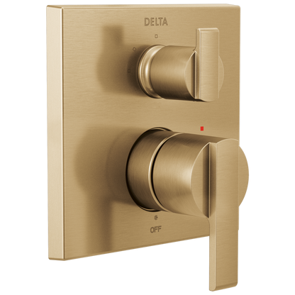 Delta Ara T24867 Angular Modern Monitor 14 Series Valve Trim with 3-Setting Integrated Diverter
