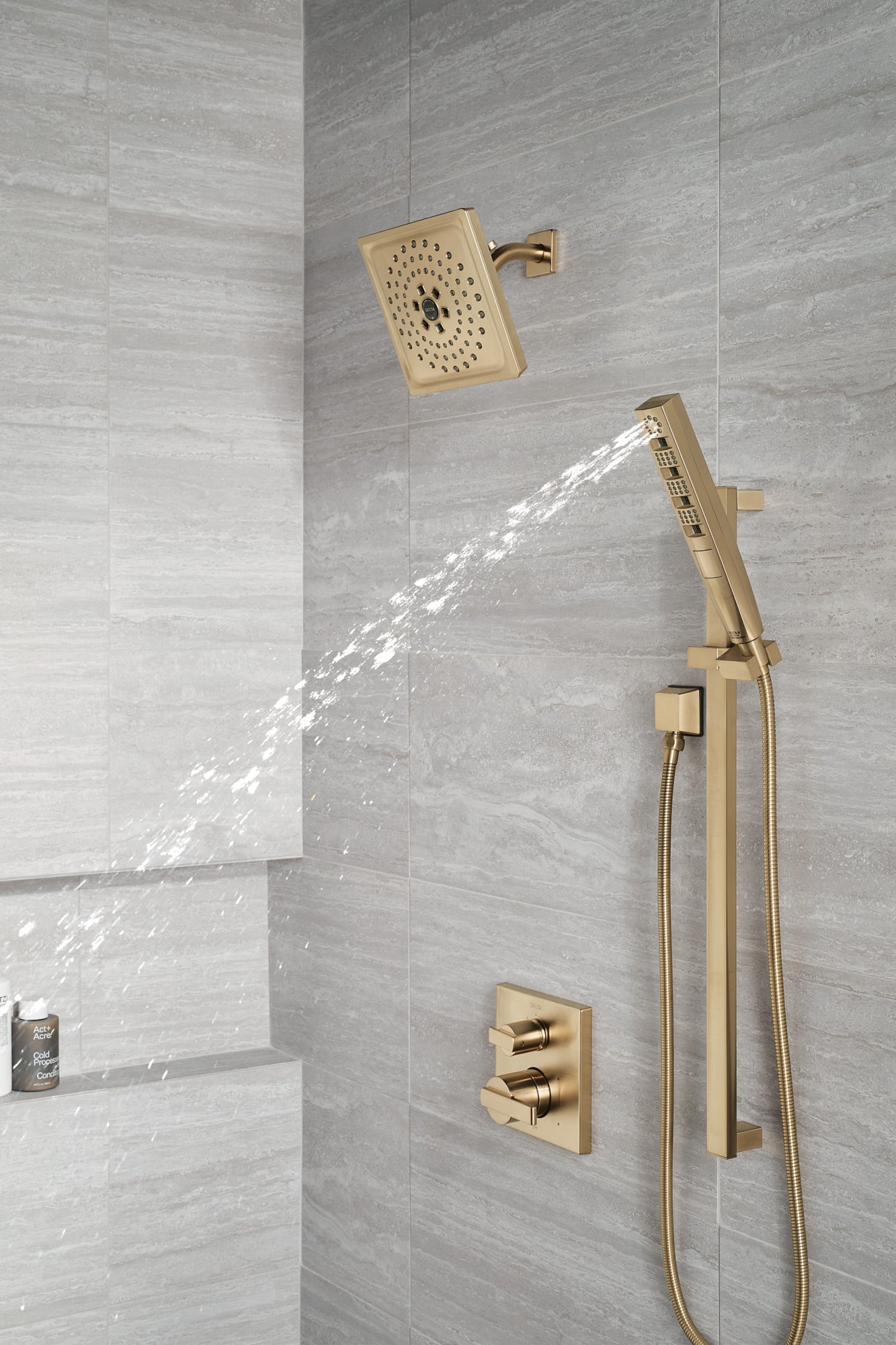 Delta Ara T24867 Angular Modern Monitor 14 Series Valve Trim with 3-Setting Integrated Diverter