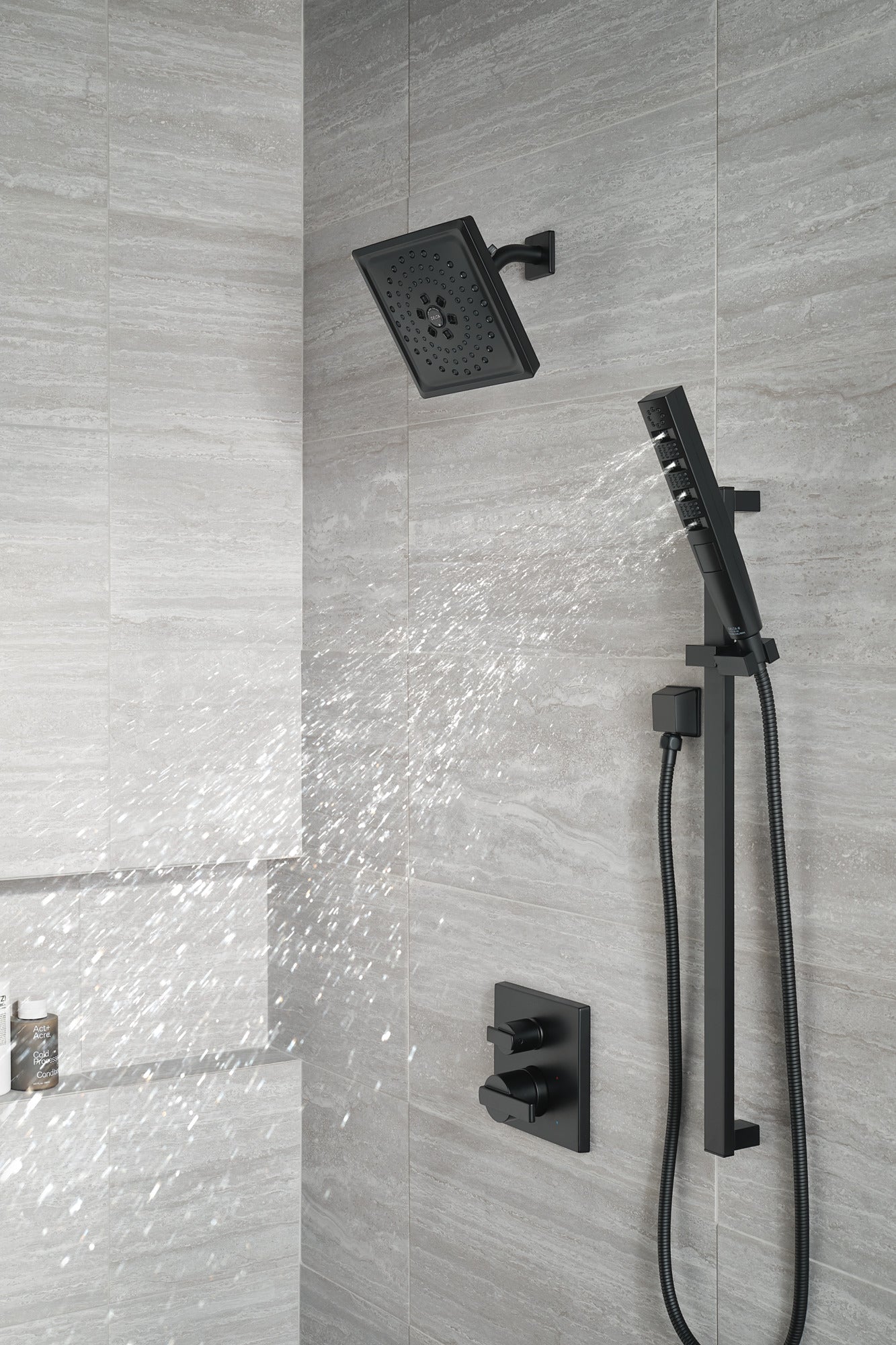 Delta Ara T24867 Angular Modern Monitor 14 Series Valve Trim with 3-Setting Integrated Diverter