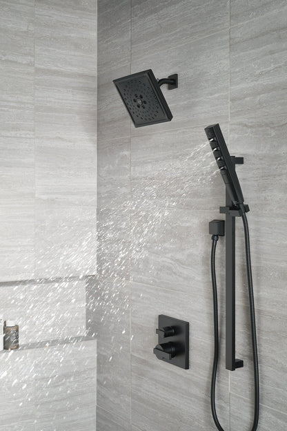 Delta Ara T24867 Angular Modern Monitor 14 Series Valve Trim with 3-Setting Integrated Diverter