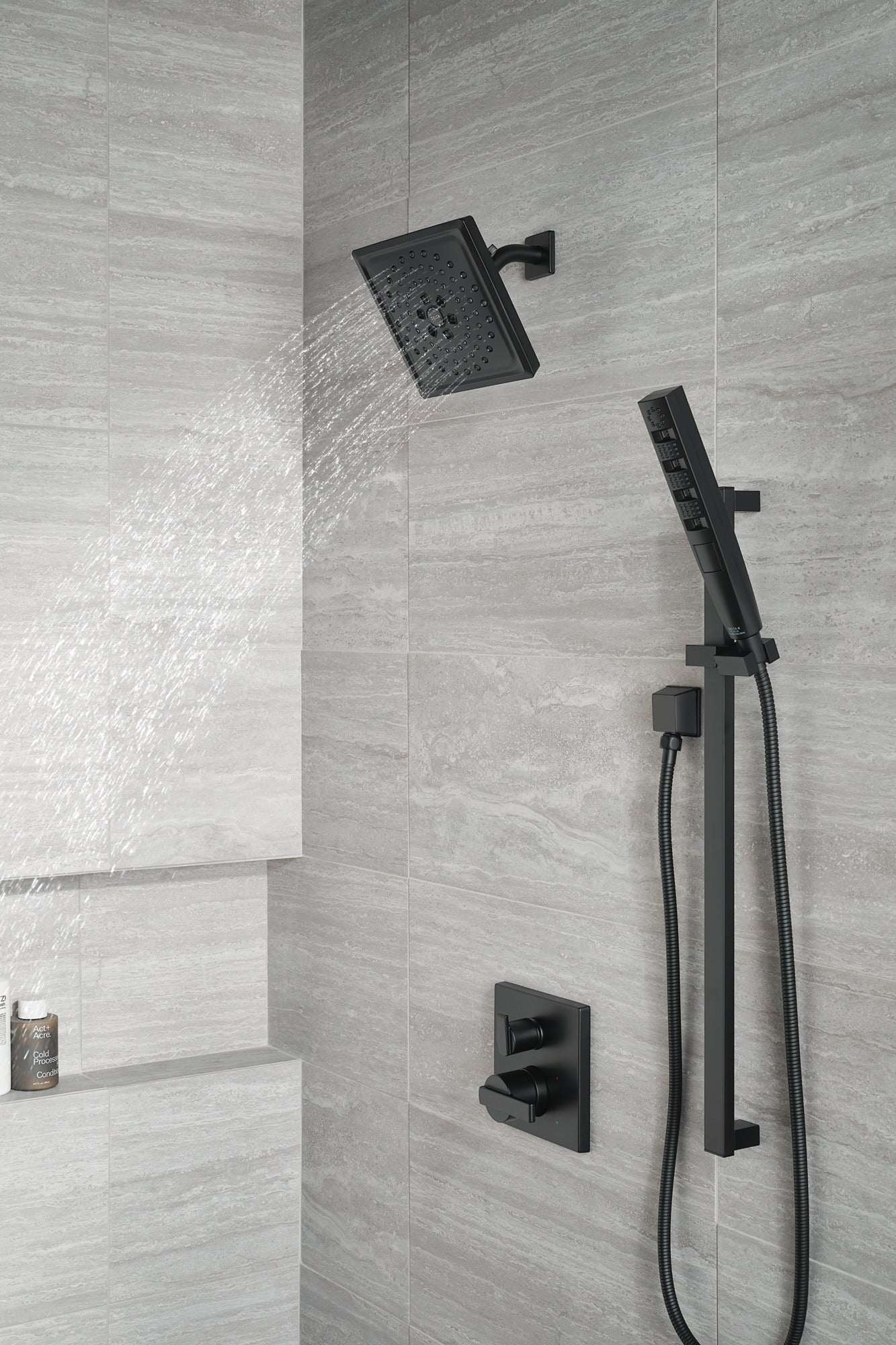 Delta Ara T24867 Angular Modern Monitor 14 Series Valve Trim with 3-Setting Integrated Diverter