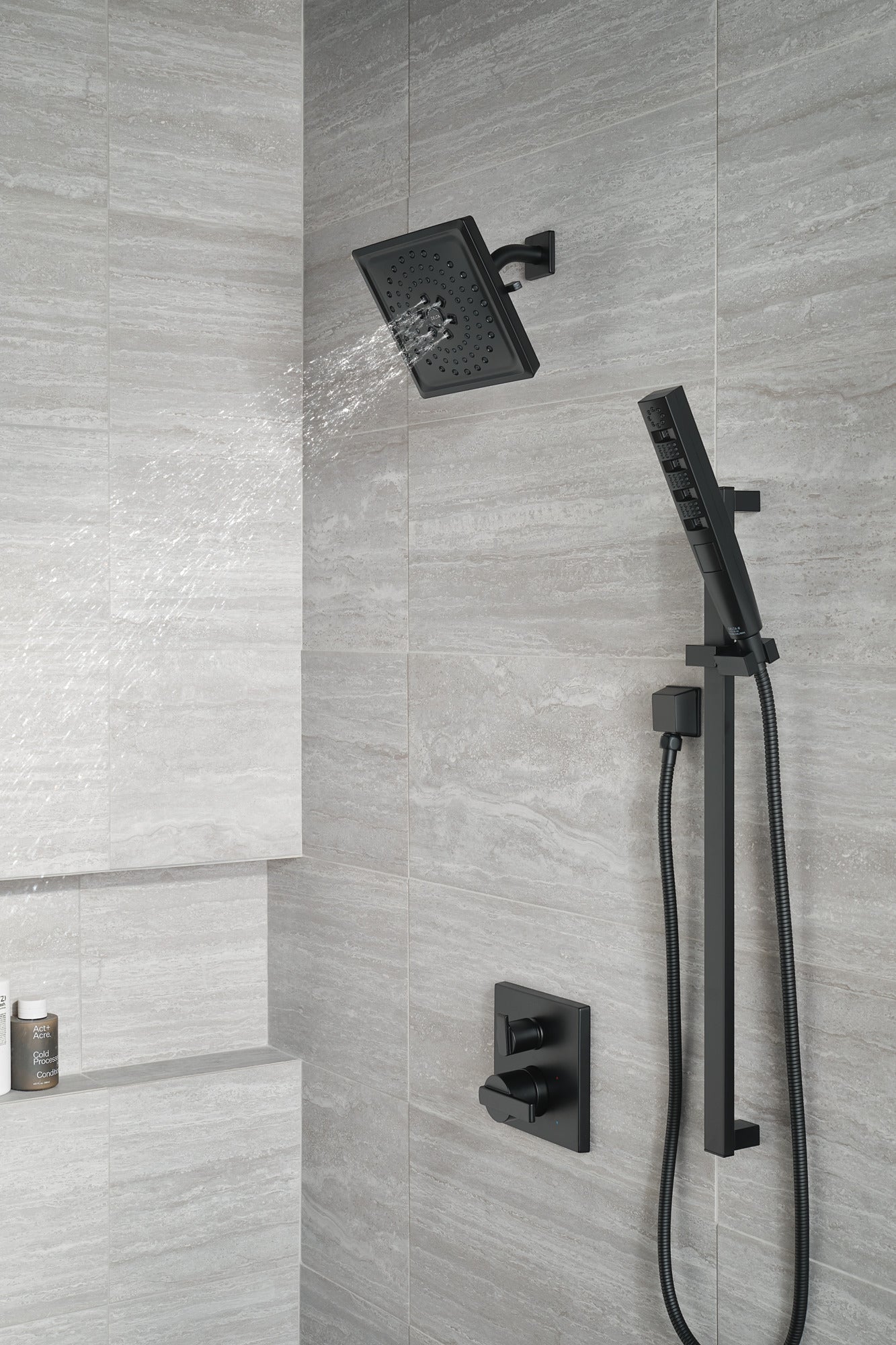 Delta Ara T24867 Angular Modern Monitor 14 Series Valve Trim with 3-Setting Integrated Diverter