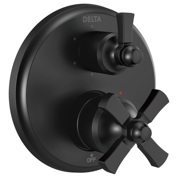 Delta Dorval T24956 Traditional 2-Handle Monitor 14 Series Valve Trim with 6 Setting Diverter