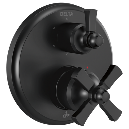 Delta Dorval T24956 Traditional 2-Handle Monitor 14 Series Valve Trim with 6 Setting Diverter