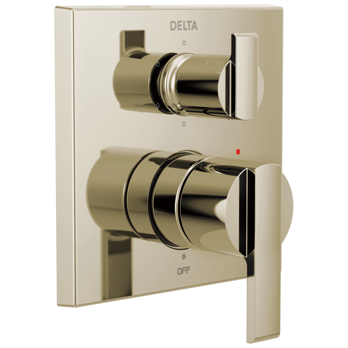 Delta Ara T24967 Angular Modern Monitor 14 Series Valve Trim with 6-Setting Integrated Diverter