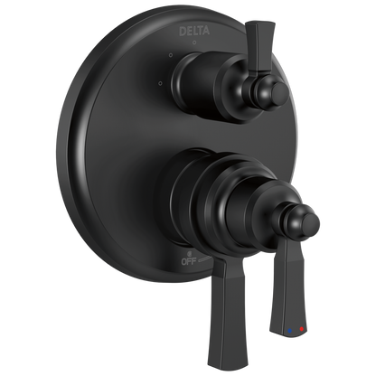 Delta Dorval T27856 Traditional 2-Handle Monitor 17 Series Valve Trim with 3 Setting Diverter