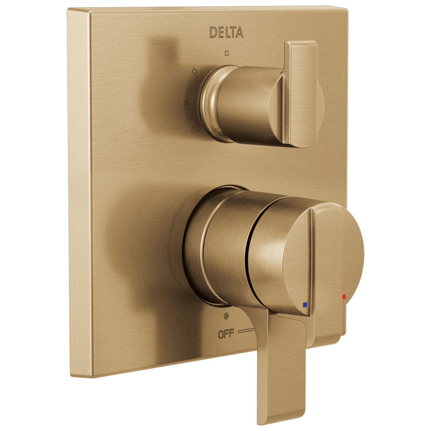 Delta Ara T27867 Angular Modern Monitor 17 Series Valve Trim with 3-Setting Integrated Diverter