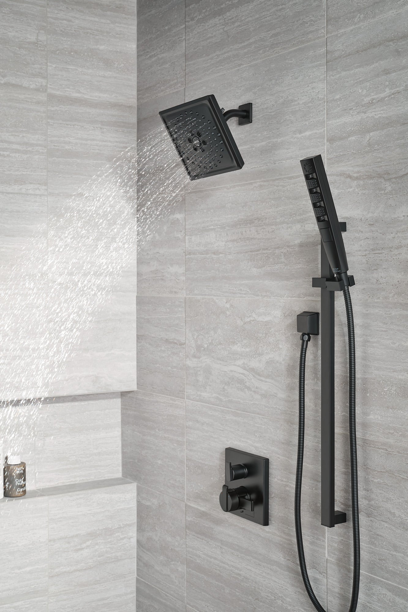Delta Ara T27867 Angular Modern Monitor 17 Series Valve Trim with 3-Setting Integrated Diverter