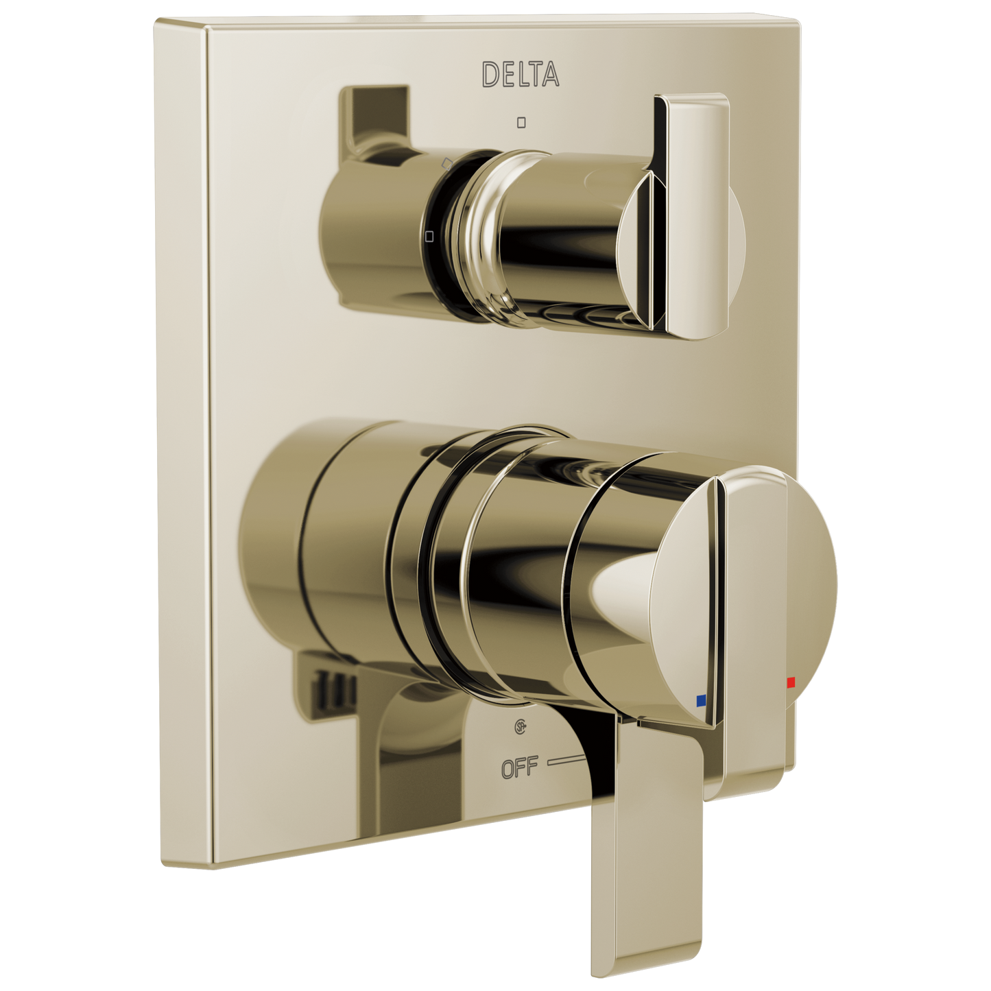 Delta Ara T27867 Angular Modern Monitor 17 Series Valve Trim with 3-Setting Integrated Diverter