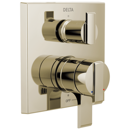 Delta Ara T27867 Angular Modern Monitor 17 Series Valve Trim with 3-Setting Integrated Diverter