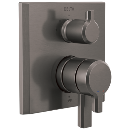 Delta Pivotal T27899 Monitor 17 Series Valve Trim with 3-Setting Integrated Diverter, lumicoat black stainless