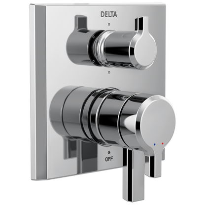 Delta Pivotal T27999 Monitor 17 Series Valve Trim with 6-Setting Integrated Diverter, lumicoat chrome