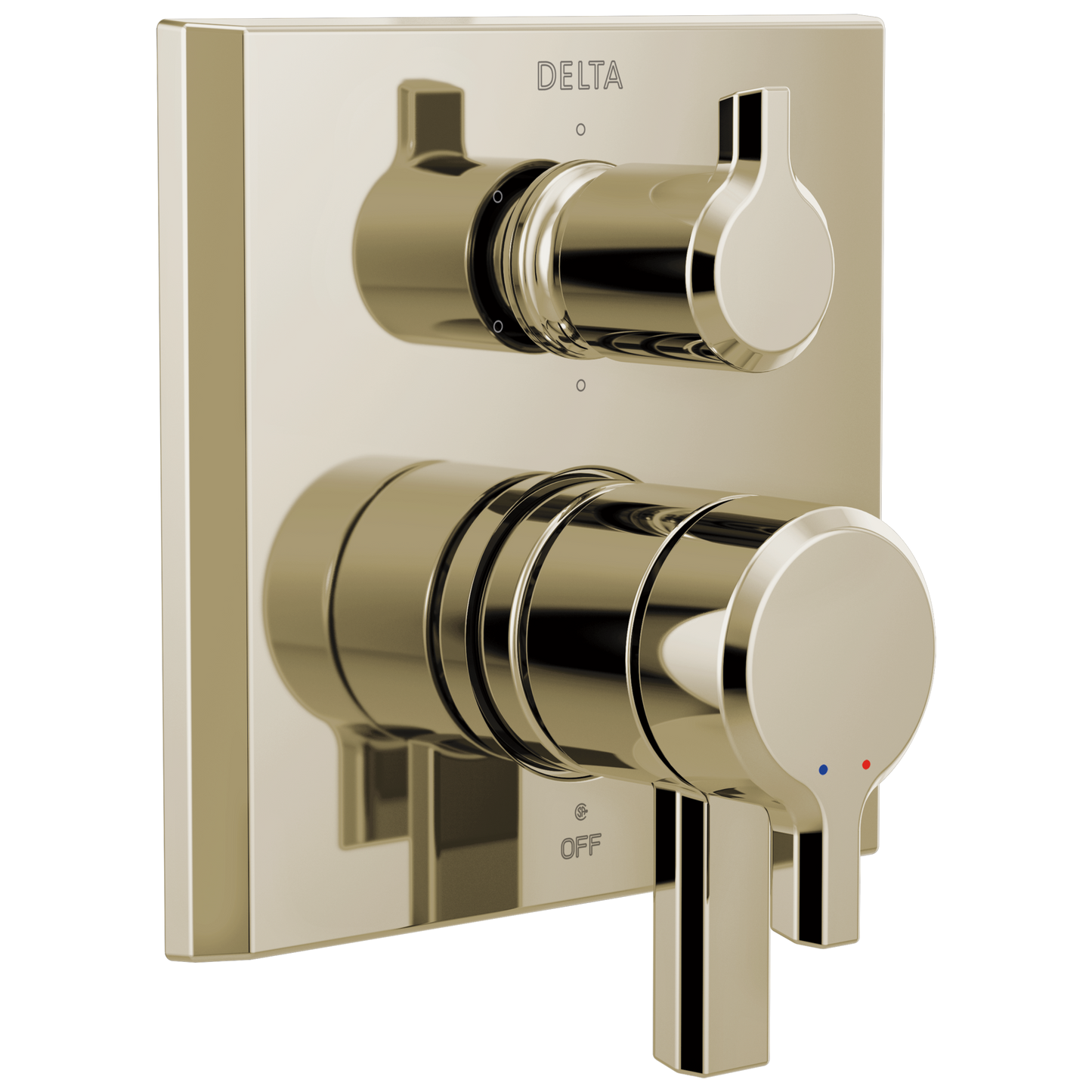 Delta Pivotal T27999 Monitor 17 Series Valve Trim with 6-Setting Integrated Diverter, lumicoat polished nickel