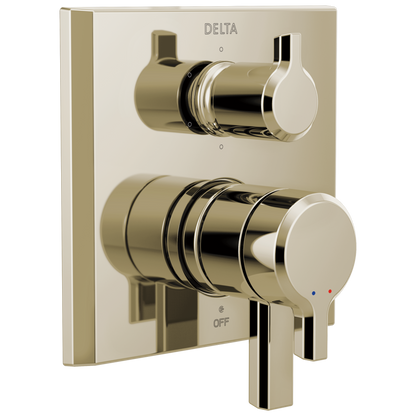 Delta Pivotal T27999 Monitor 17 Series Valve Trim with 6-Setting Integrated Diverter, lumicoat polished nickel