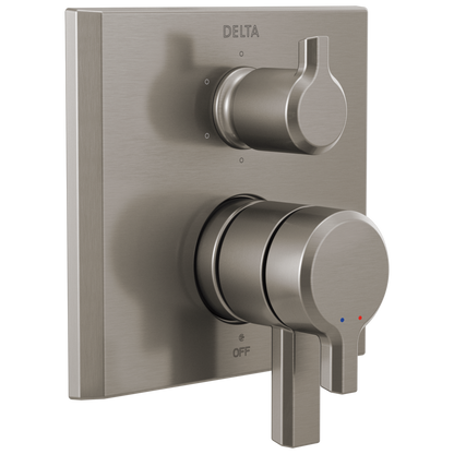 Delta Pivotal T27999 Monitor 17 Series Valve Trim with 6-Setting Integrated Diverter, lumicoat stainless