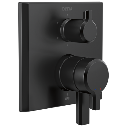 Delta Pivotal T27999 Monitor 17 Series Valve Trim with 6-Setting Integrated Diverter, matte black