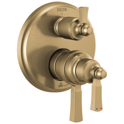 Delta Dorval T27T856 Traditional 2-Handle Monitor 17T Series Valve Trim with 3 Setting Diverter