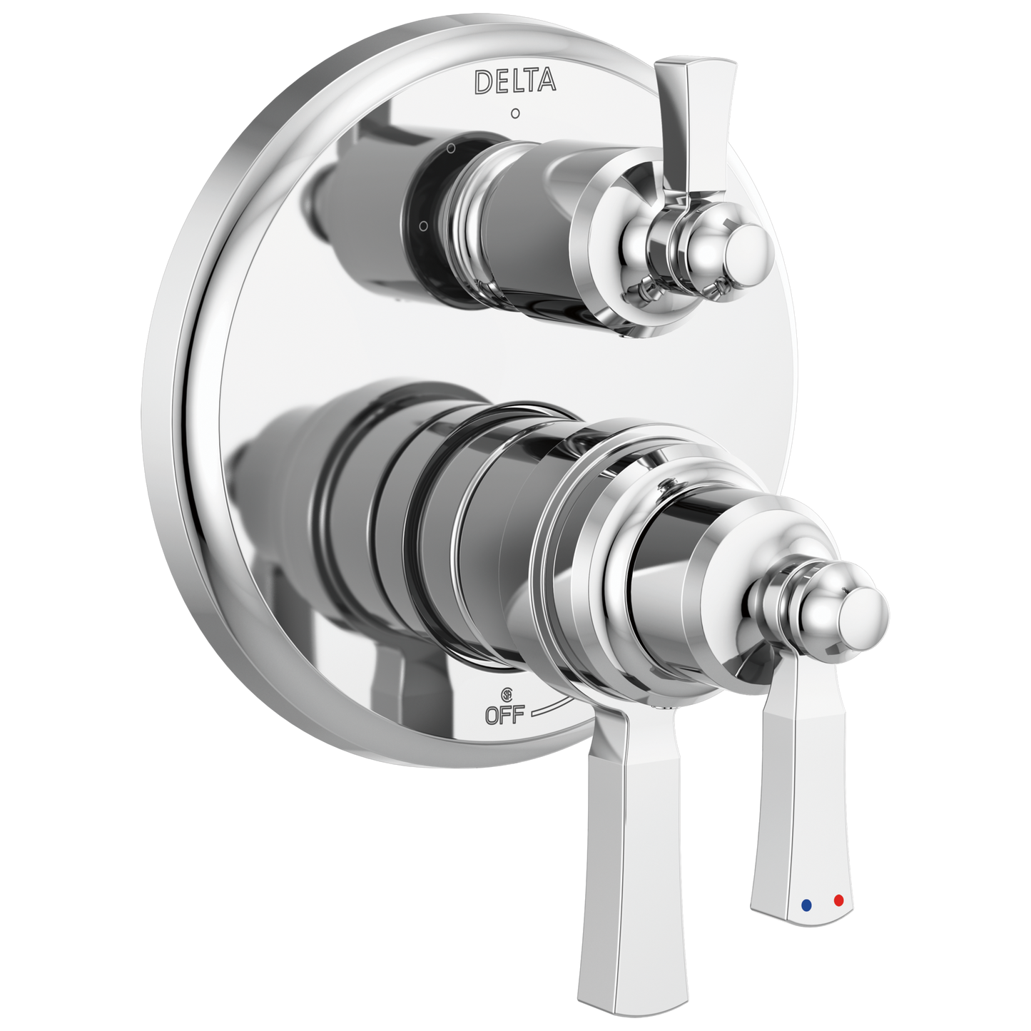 Delta Dorval T27T856 Traditional 2-Handle Monitor 17T Series Valve Trim with 3 Setting Diverter