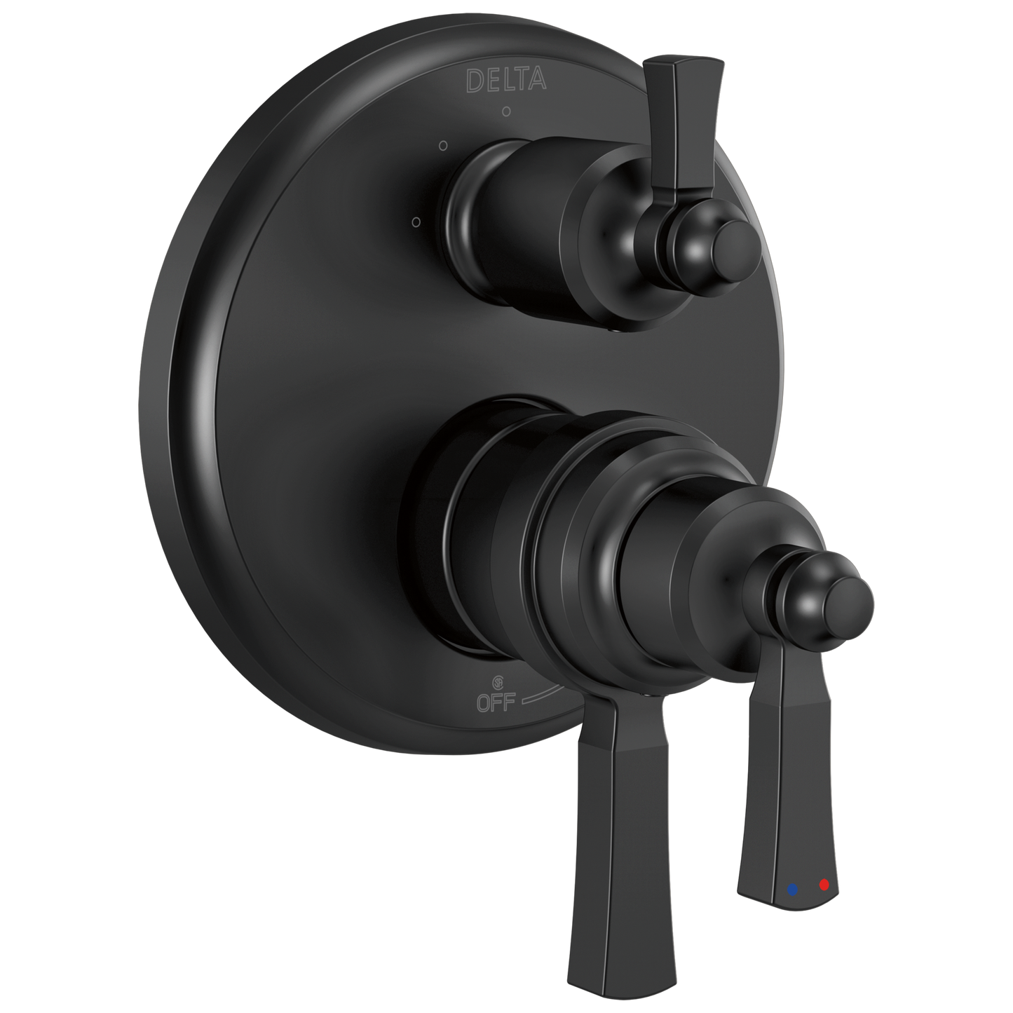 Delta Dorval T27T856 Traditional 2-Handle Monitor 17T Series Valve Trim with 3 Setting Diverter
