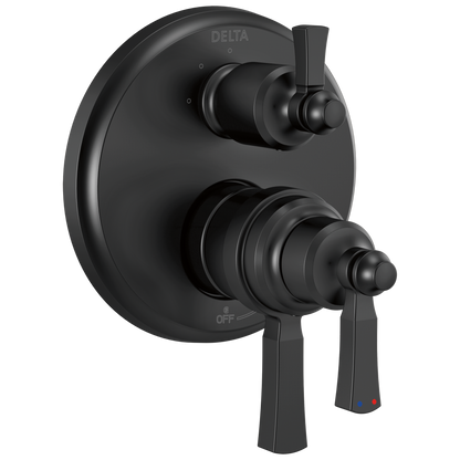 Delta Dorval T27T856 Traditional 2-Handle Monitor 17T Series Valve Trim with 3 Setting Diverter