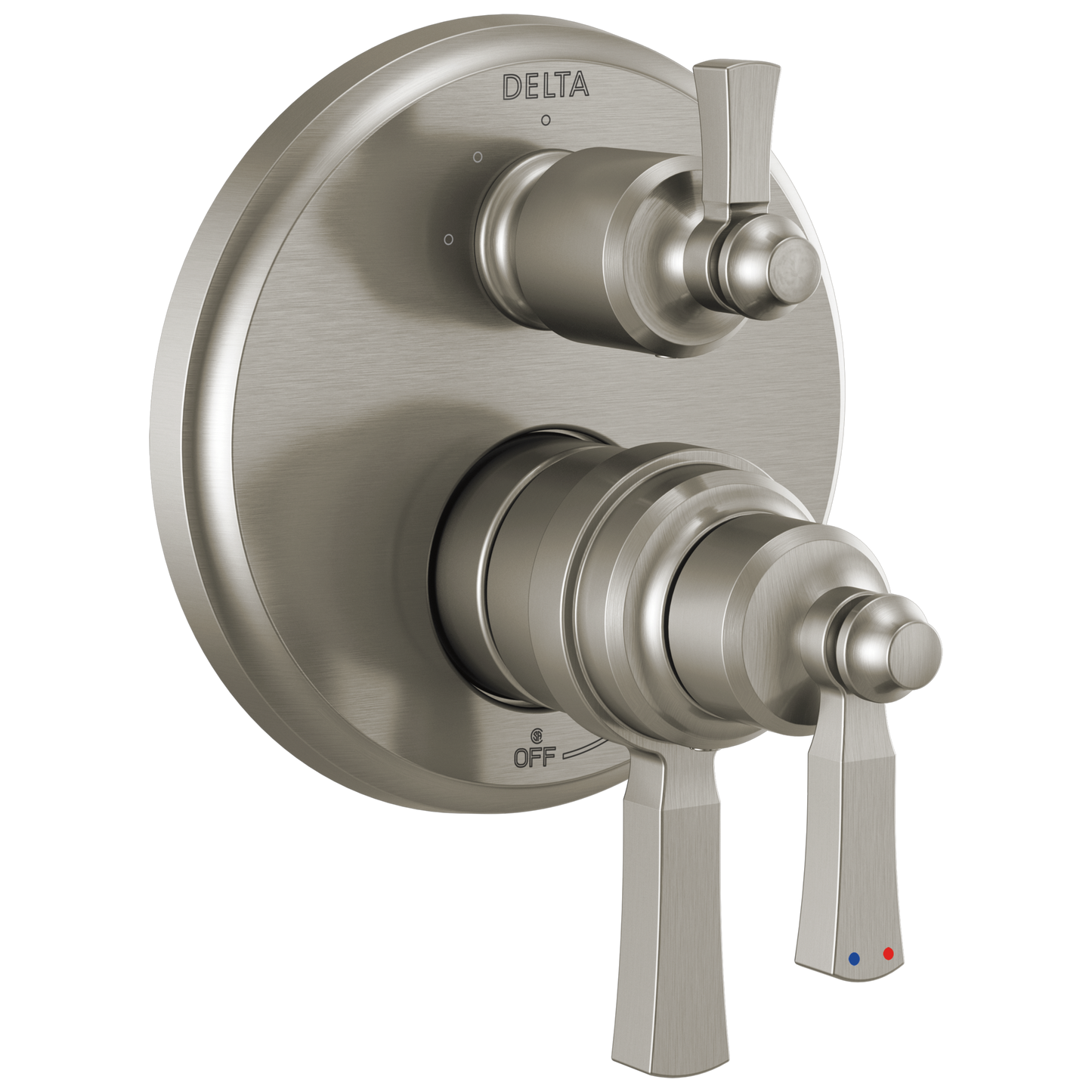 Delta Dorval T27T856 Traditional 2-Handle Monitor 17T Series Valve Trim with 3 Setting Diverter