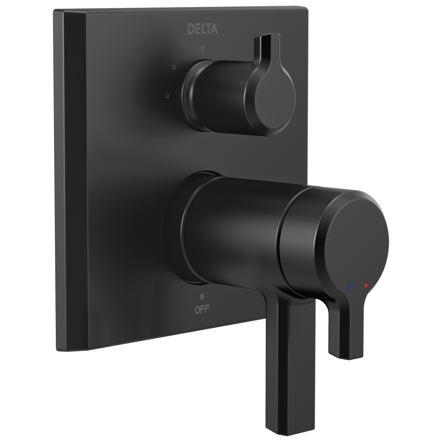 Delta Pivotal: TempAssure 17T Series Valve Trim with 3-Setting Integrated Diverter, matte black
