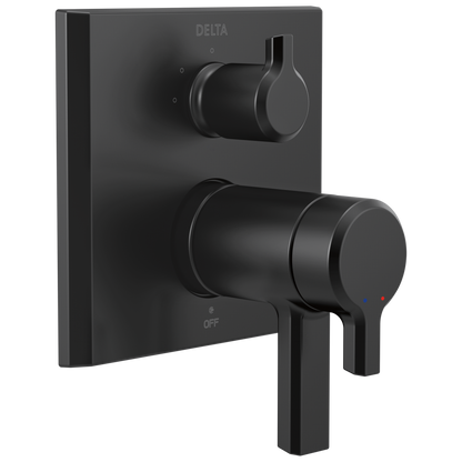 Delta Pivotal: TempAssure 17T Series Valve Trim with 3-Setting Integrated Diverter, matte black