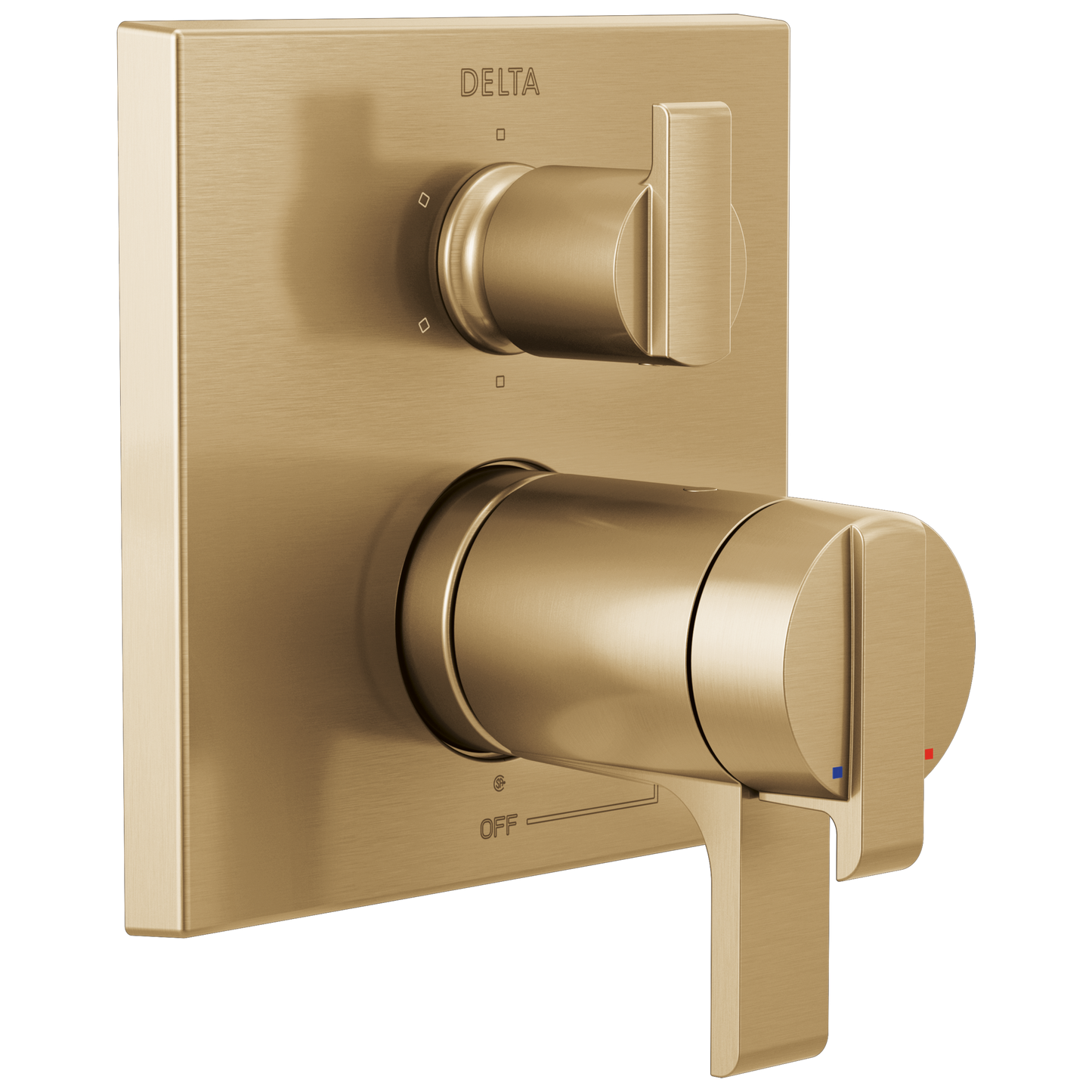 Delta Ara T27T967 Angular Modern TempAssure 17T Series Valve Trim with 6-Setting Integrated Diverter