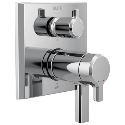 Delta Pivotal: TempAssure 17T Series Valve Trim with 6-Setting Integrated Diverter, lumicoat chrome