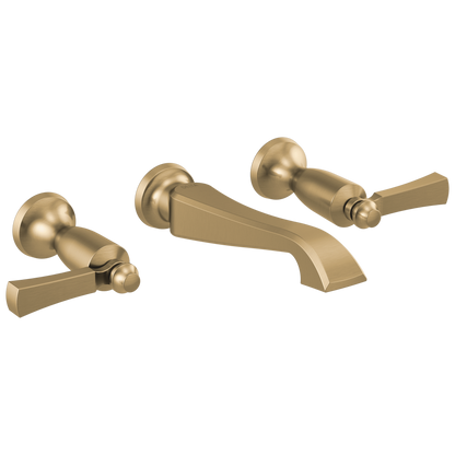 Delta Dorval T3556LF Two Handle Wall Mount Bathroom Faucet Trim Only