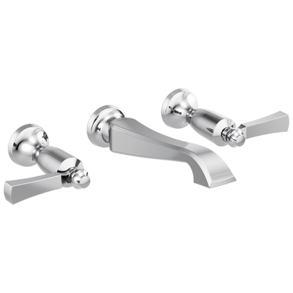 Delta Dorval T3556LF Two Handle Wall Mount Bathroom Faucet Trim Only