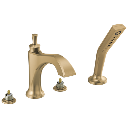 Delta Dorval T4756 Roman Tub with Hand Shower Trim - Less Handles