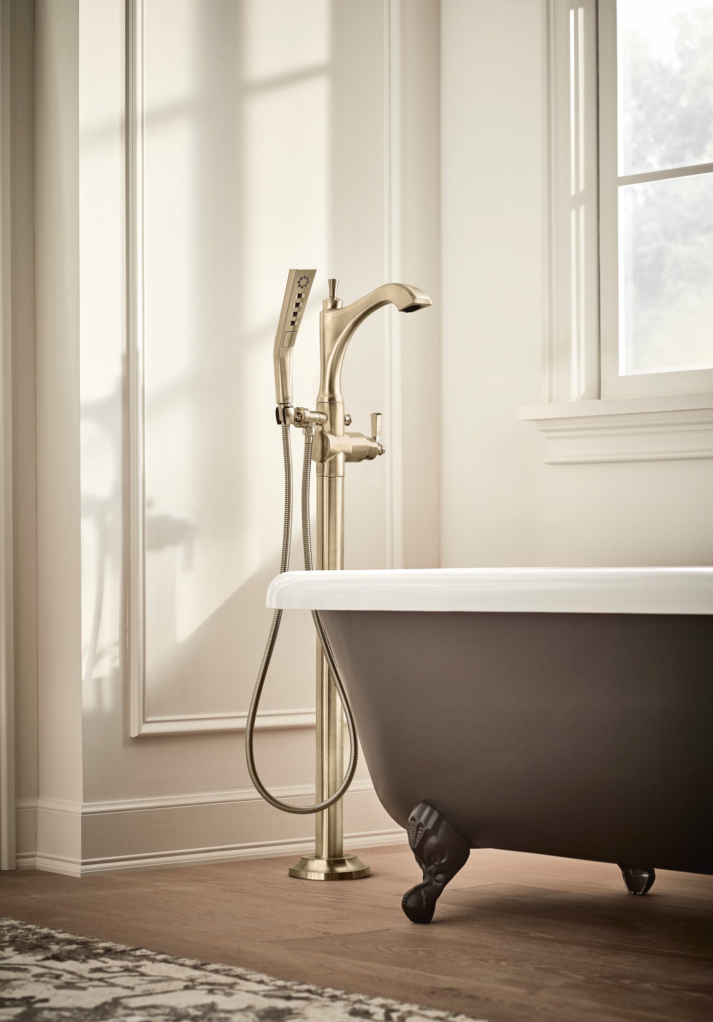 Delta Dorval T4756 Roman Tub with Hand Shower Trim - Less Handles