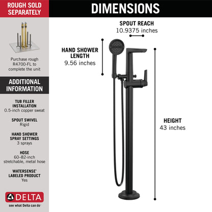 Delta Galeon T4771 Free Standing Tub Filler