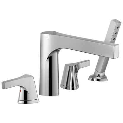 Delta Zura T4774 Roman Tub with Hand Shower Trim
