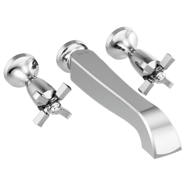 Delta Dorval T5756 Two Handle Wall Mount Tub Filler - Less Handles