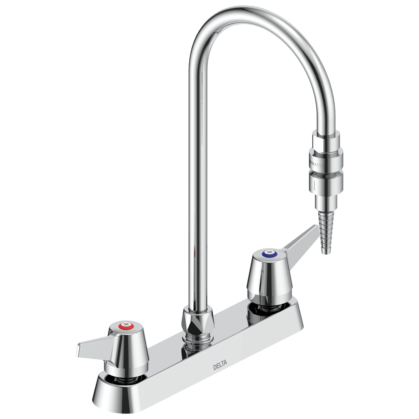 Commercial W67 Series Mixing Faucet W6740 Two Handle 8 In Deck-mount Laboratory Mixing Faucet