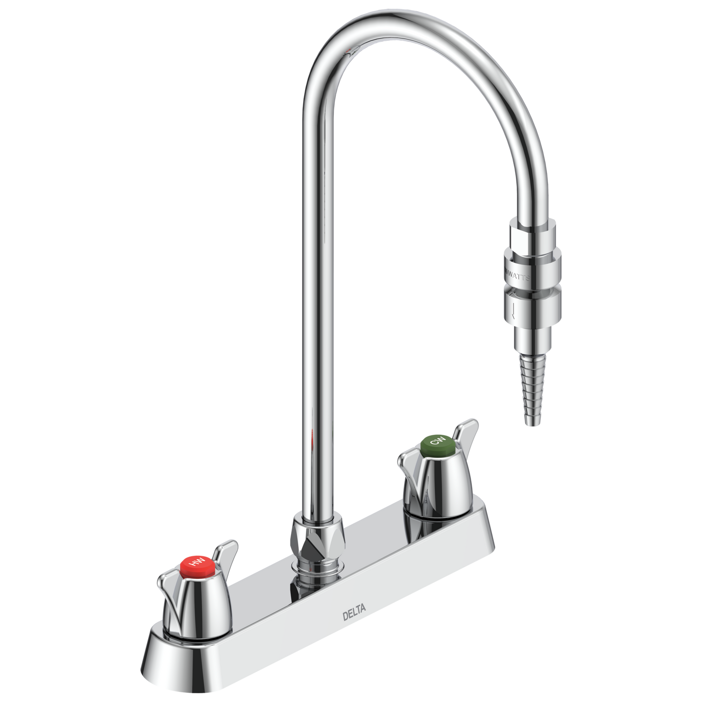 Commercial W67 Series Mixing Faucet W6740 Two Handle 8 In Deck-mount Laboratory Mixing Faucet