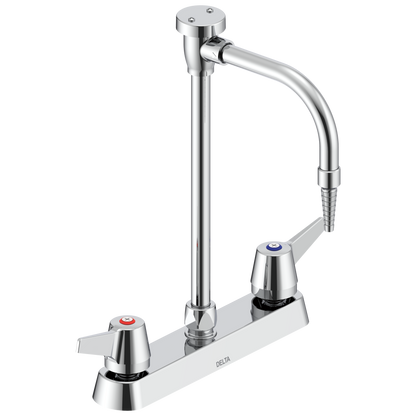 Commercial W67 Series Mixing Faucet W6740 Two Handle 8 In Deck-mount Laboratory Mixing Faucet