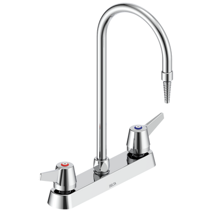 Commercial W67 Series Mixing Faucet W6740 Two Handle 8 In Deck-mount Laboratory Mixing Faucet