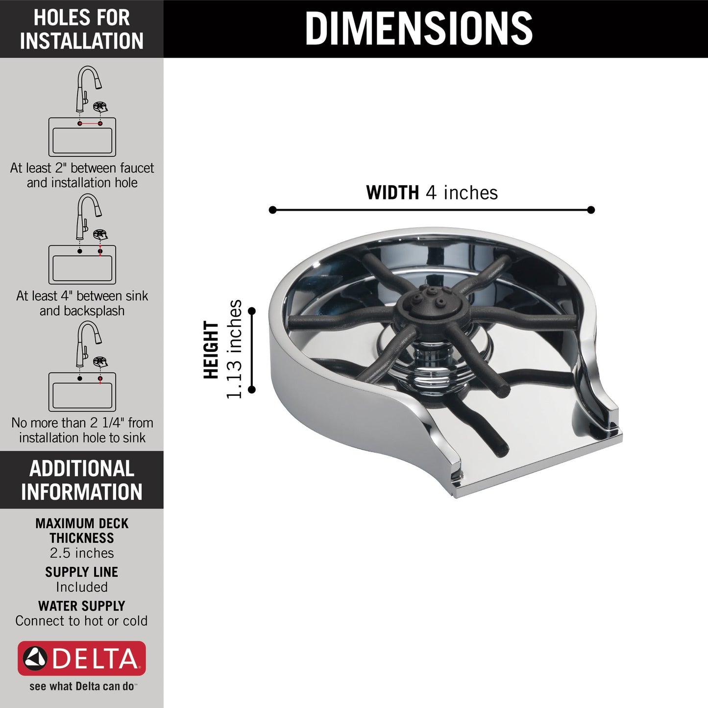Delta GR150 Glass Rinser