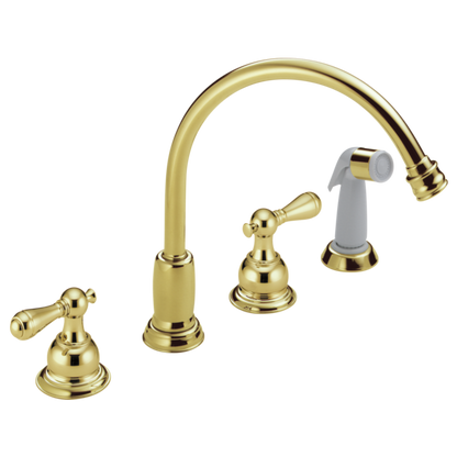 Delta H215PB Metal Lever Handle Set
