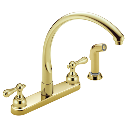 Delta H215PB Metal Lever Handle Set