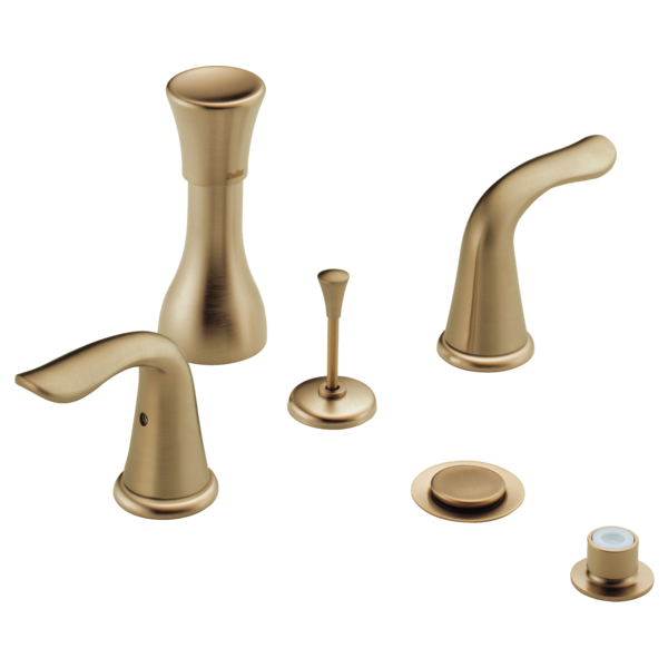 Delta Lahara H238CZ Metal Lever Handle Set - 2H Bathroom