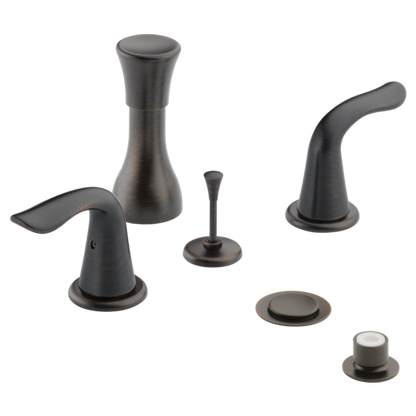 Delta Lahara H238CZ Metal Lever Handle Set - 2H Bathroom