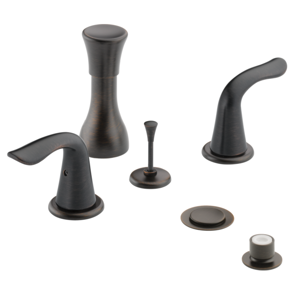 Delta Lahara H238CZ Metal Lever Handle Set - 2H Bathroom
