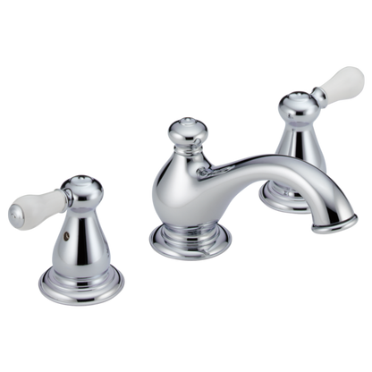 Delta Leland H277SS Porcelain Lever Handle Set - Bathroom