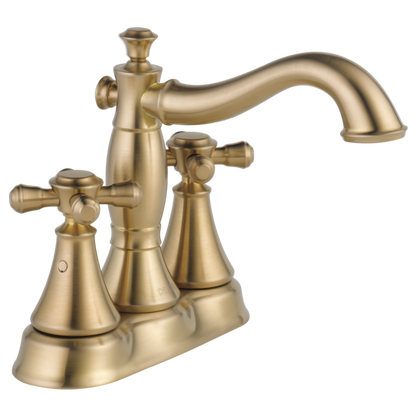 Delta Cassidy H295RB Metal Cross Handle Set - Deck Mount Bathroom & Bidet