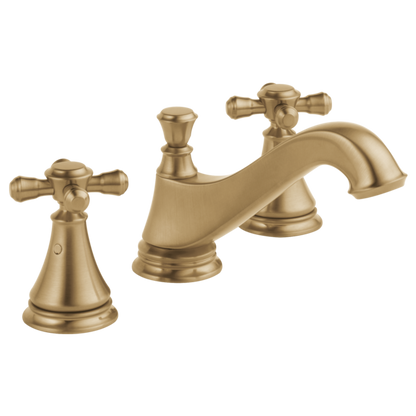 Delta Cassidy H295RB Metal Cross Handle Set - Deck Mount Bathroom & Bidet