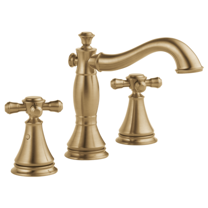 Delta Cassidy H295RB Metal Cross Handle Set - Deck Mount Bathroom & Bidet